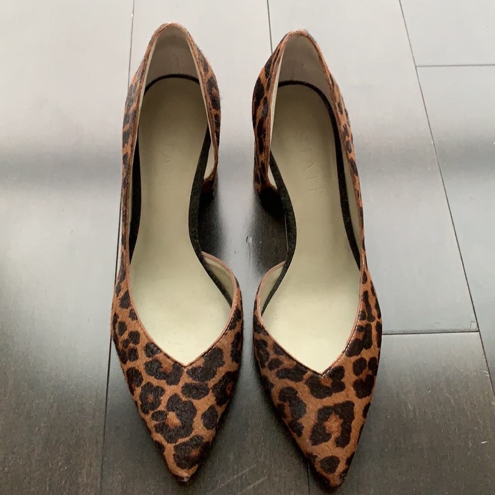 1. State Leopard print block high heel